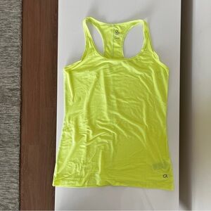GapFit Breathe Neon Yellow Racerback Tank